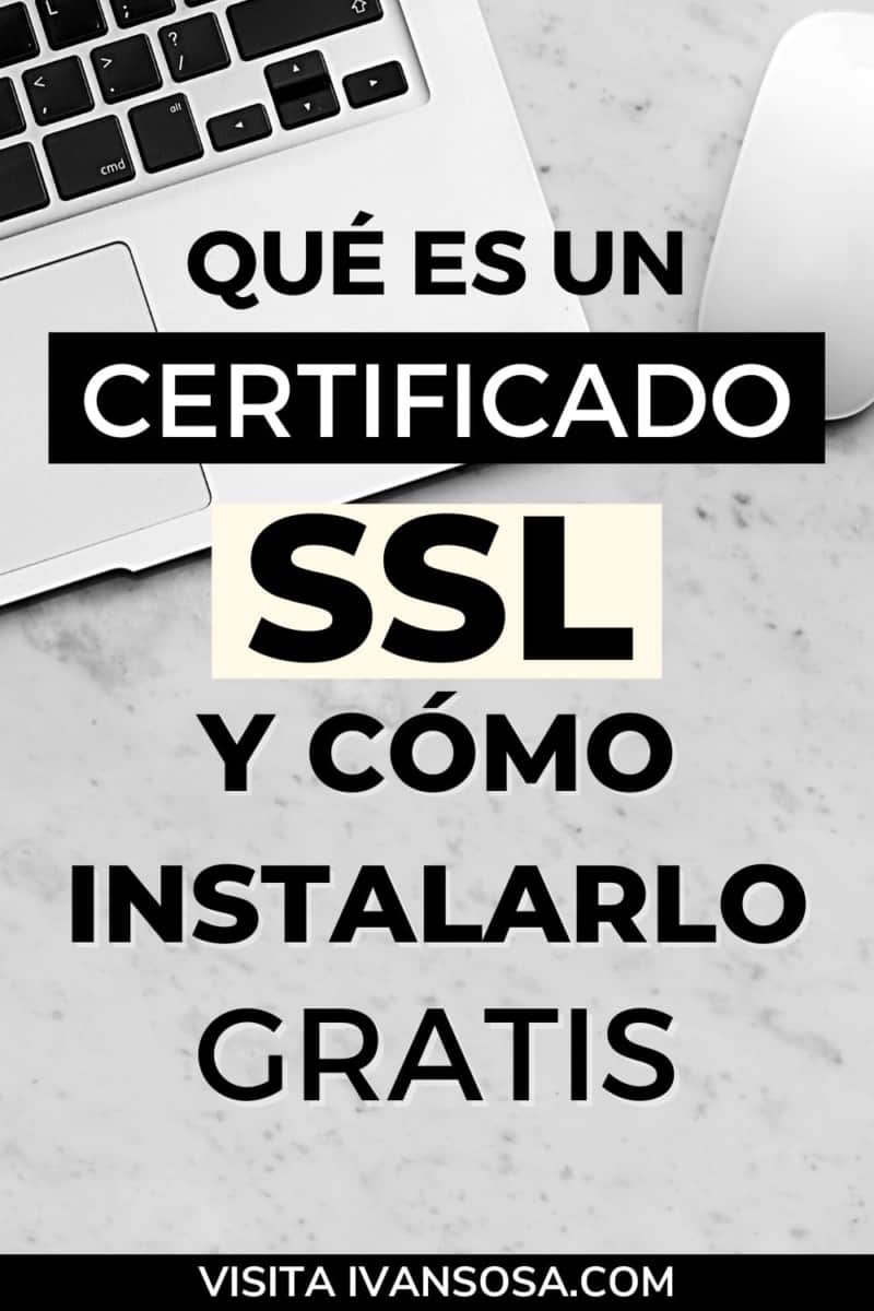 Pin de Certificado SSL gratis